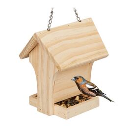 Relaxdays Vogelfutterhaus aus Holz