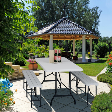 Relaxdays Gartentisch klappbar