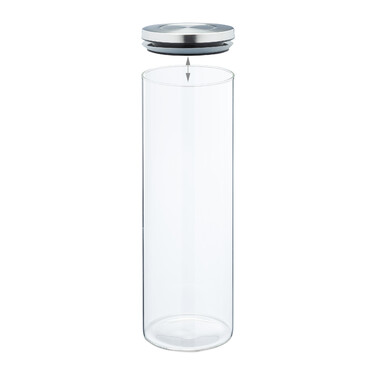 Relaxdays Vorratsgläser 4er Set je 1,6 Liter