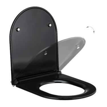 Relaxdays Toilettendeckel mit Absenkautomatik