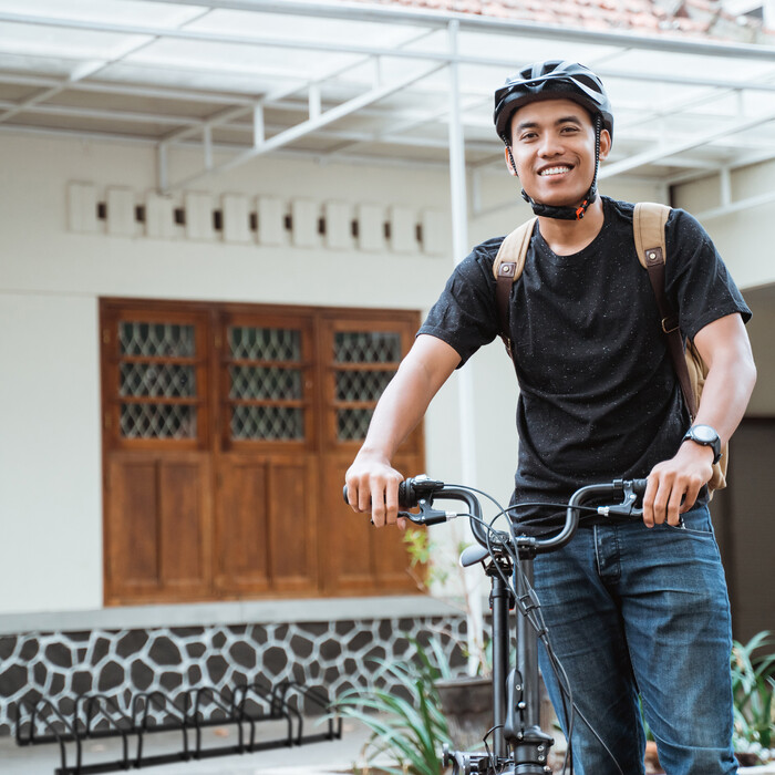 Relaxdays Schwarzer Fahrradständer für 6 Fahrräder