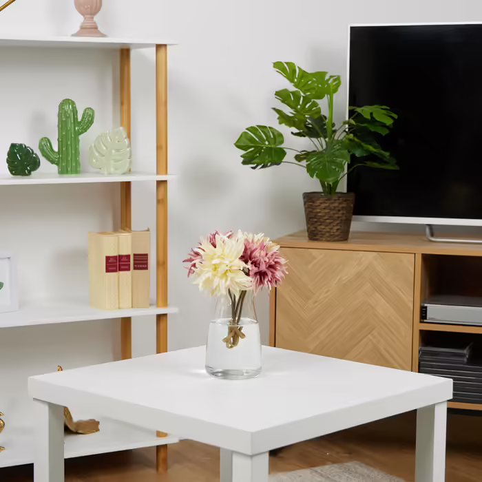 Relaxdays Blumenvase aus Glas