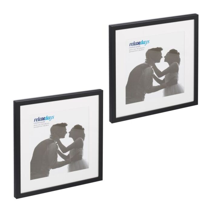 Relaxdays Bilderrahmen 38,5 x 38,5 cm 2er Set