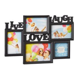Relaxdays Bilderrahmen Live Love Laugh