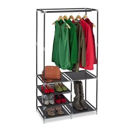 Relaxdays Offener Kleiderschrank mit Schuhablage