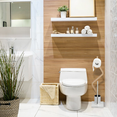 Relaxdays Toilettenbürste 2er Set weiß