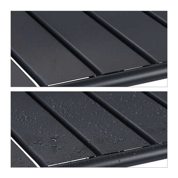 Relaxdays Gartentisch klappbar Metall
