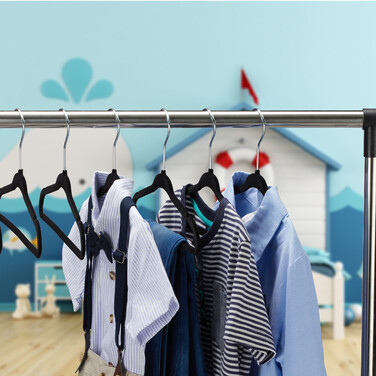 Relaxdays Kinderkleiderbügel Samt