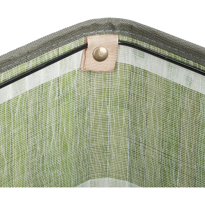 Wäschekorb Bambus, mit Deckel, XL, 83 L, faltbar, HxBxT: 65,5x43,5x33,5 cm, blau (Grün, Creme)