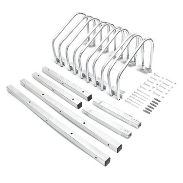 Relaxdays Fahrradständer 5 Fahrräder Stahl 130cm