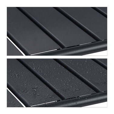 Relaxdays Gartentisch klappbar Metall