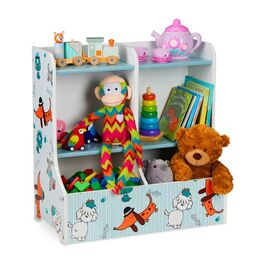 Relaxdays Kinderregal mit Hundemotiv
