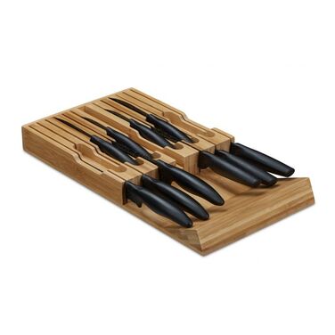 Relaxdays Messerhalter Schublade für 12 Messer