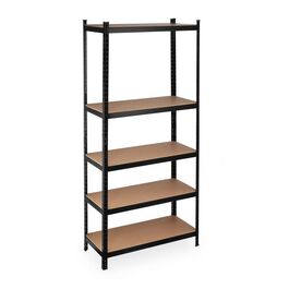 Relaxdays Schwerlastregal 220 cm schwarz