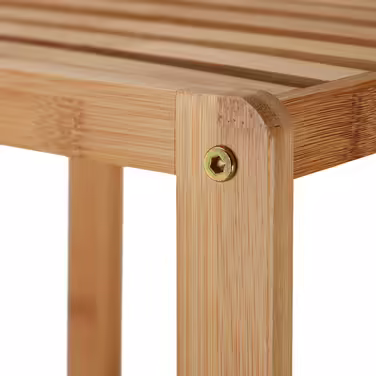 Relaxdays Badregal Bambus mit 5 Ablagen