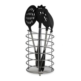 Relaxdays XL Küchenutensilienhalter Metall