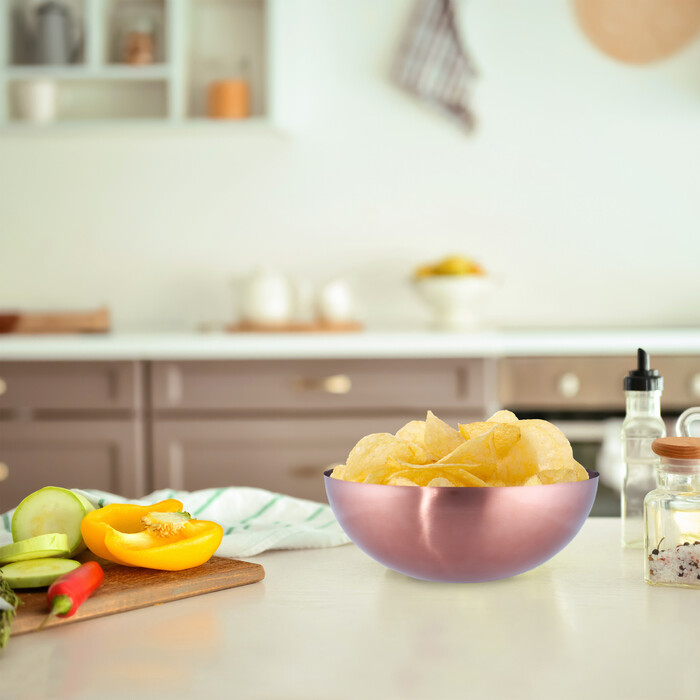 Relaxdays Salatschüssel aus Edelstahl