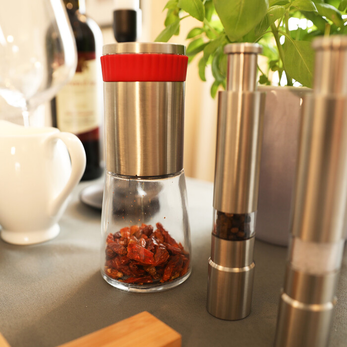 Relaxdays Chilimühle mit Kräutermahlwerk