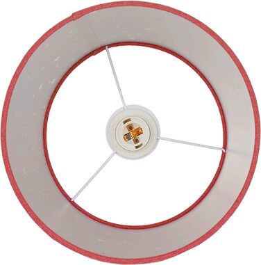 Relaxdays Kinderzimmerlampe Sterne, hängende Schirmlampe für Mädchen, Sternenhimmel Motiv, E27, runder Stoffschirm,  122 x 27 x 27 cm (Rot)