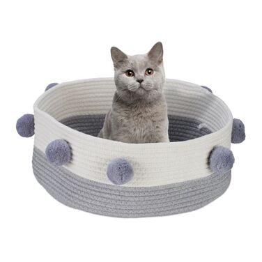 Relaxdays Katzenbett aus Baumwolle