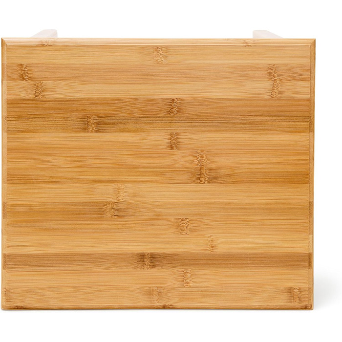 Relaxdays Bambus Beistelltisch mit Schublade H x B x T: ca. 51,5 x 40,5 x 30,5 cm Nachttisch aus robustem Holtz als schmale Nachtkonsole mit Schubfach als kleiner Tisch mit 2 Ablageflächen, natur Single