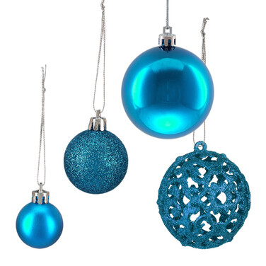 Relaxdays Weihnachtskugeln im 50er Set