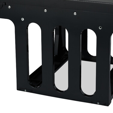 Relaxdays Einbaumülleimer schwarz 4x8 l