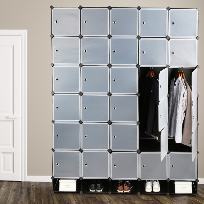 Relaxdays XXL Kleiderschrank Stecksystem
