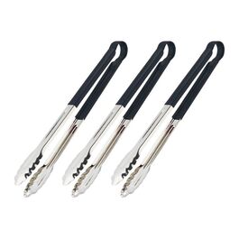 Relaxdays Edelstahl Grillzange im 3er Set