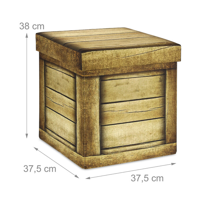 Relaxdays Sitzhocker mit Stauraum