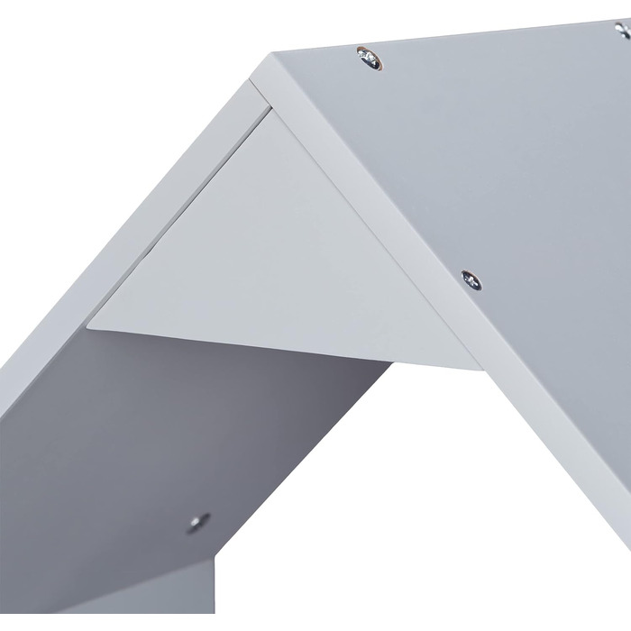 Relaxdays Kinder Kleiderständer, Kleiderstange Kinderzimmer, mit Ablage, HBT: 117x48x30 cm, Kindergarderobe, grau/weiß