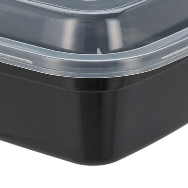 Relaxdays 10er Set Meal Prep Boxen 2 Fächer