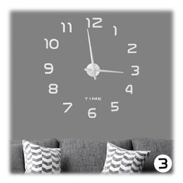 Relaxdays DIY Wanduhr mit 3D-Zahlen