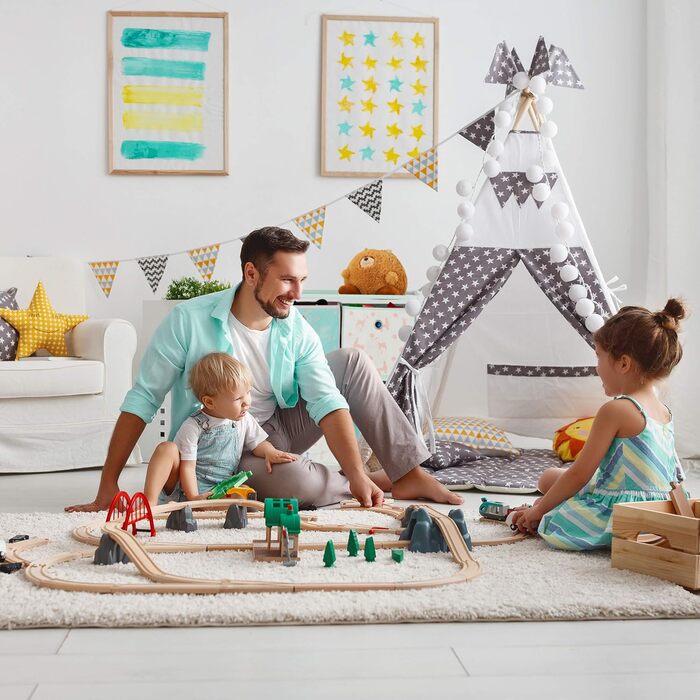 Relaxdays Kinderregal mit 4 Boxen, Lama-Design, HBT 62x53x30 cm, bunt, für Jungen & Mädchen, Spielzeug