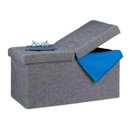 Relaxdays Sitzbank mit klappbarem Deckel
