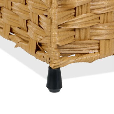 Relaxdays Wäschekorb Rattan-Optik 110 L