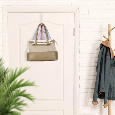 Relaxdays Klappbare Türgarderobe weiß