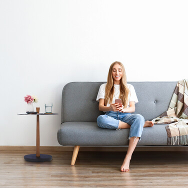 Relaxdays Beistelltisch im Industrial Design