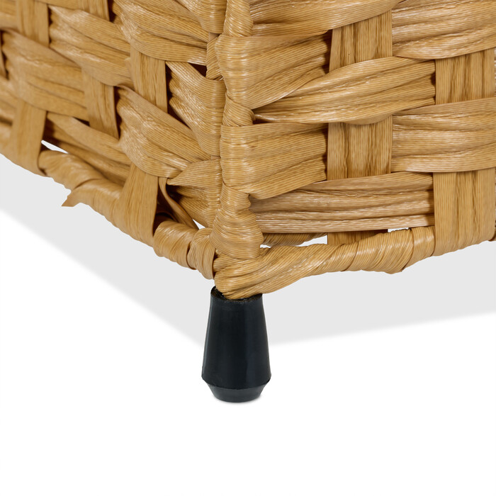 Relaxdays Wäschekorb Rattan-Optik 110 L