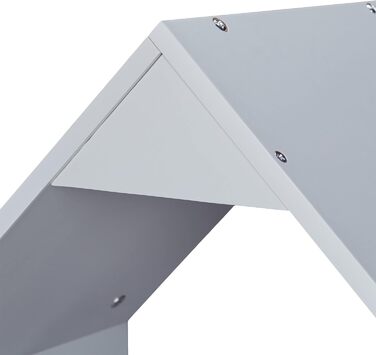 Relaxdays Kinder Kleiderständer, Kleiderstange Kinderzimmer, mit Ablage, HBT: 117x48x30 cm, Kindergarderobe, grau/weiß