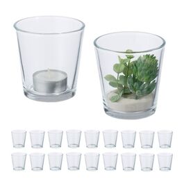Relaxdays Teelichtgläser 20er Set