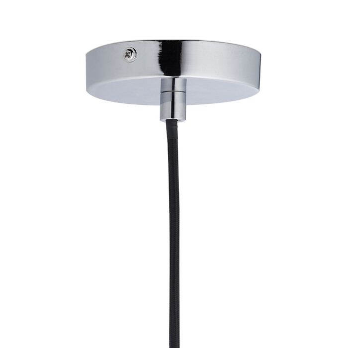 Relaxdays Hängelampe Metall silber