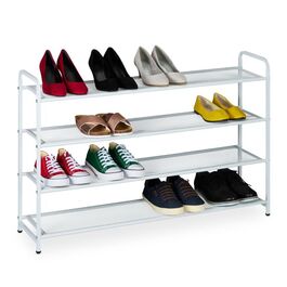 Relaxdays Metall Schuhregal für 16 Paar Schuhe