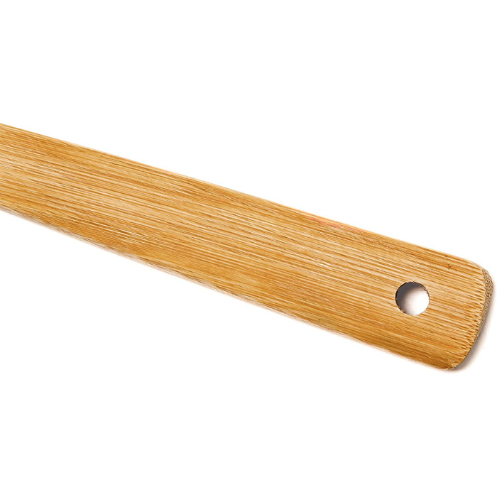Relaxdays Küchenhelfer Set Bambus 7-tlg. 30cm lang, Kochlöffel, Holzlöffel, Pfannenwender (je 2), Salatzange, Gabel, Halter