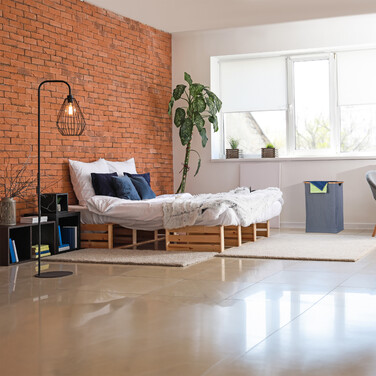Relaxdays Wäschekorb mit Deckel 105 l