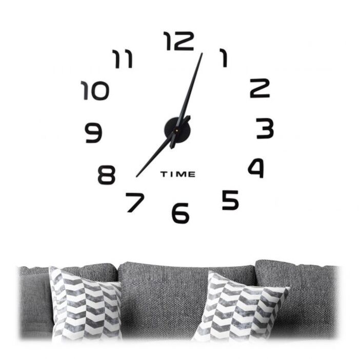 Relaxdays DIY Wanduhr mit 3D-Zahlen
