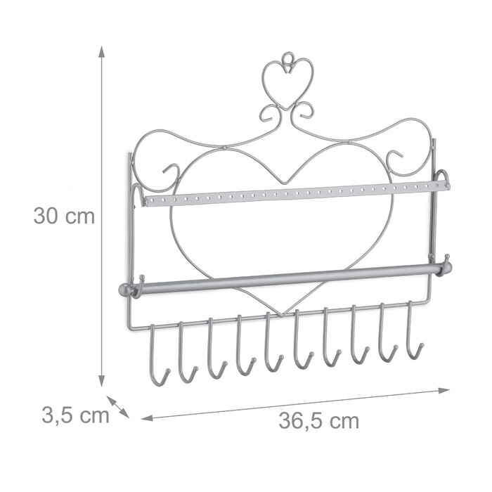 Relaxdays Wand Schmuckhalter