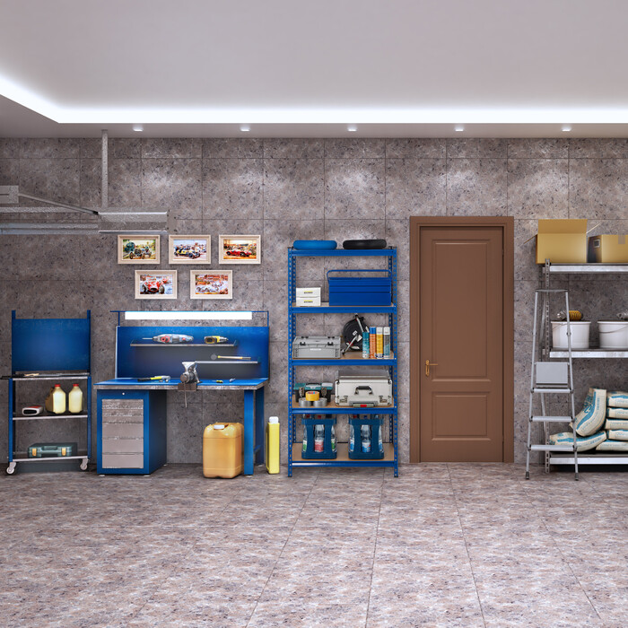 Relaxdays Schwerlastregal 1325 kg blau