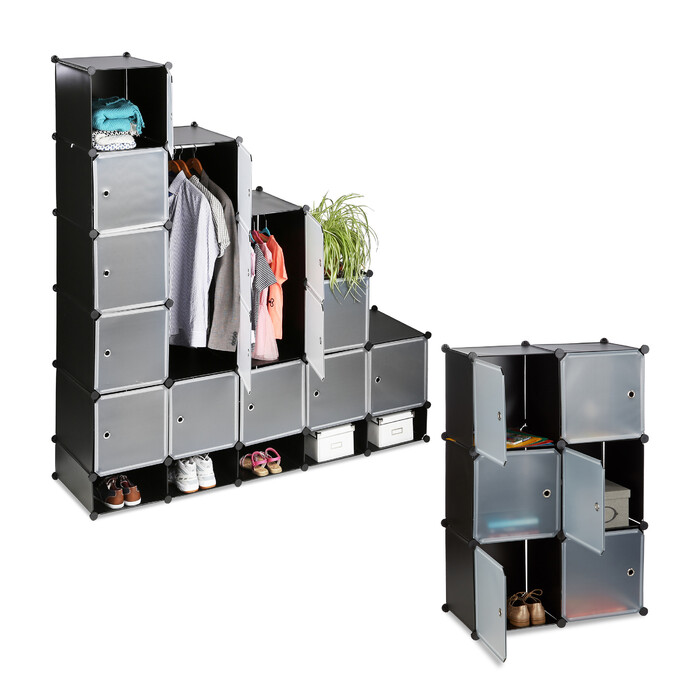 Relaxdays XXL Kleiderschrank Stecksystem