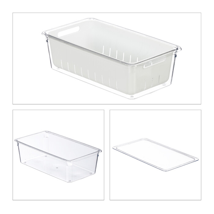 Relaxdays Kühlschrank Organizer 2er Set